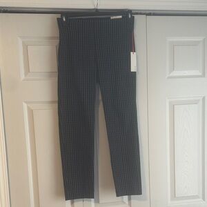Elle Black Pinstripe Dress Pants